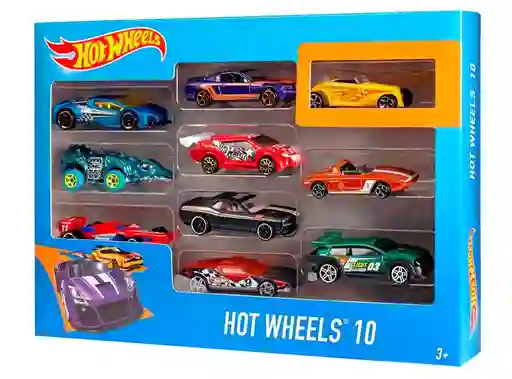Hw Pack 10 Vehiculos Hot Weels 54886