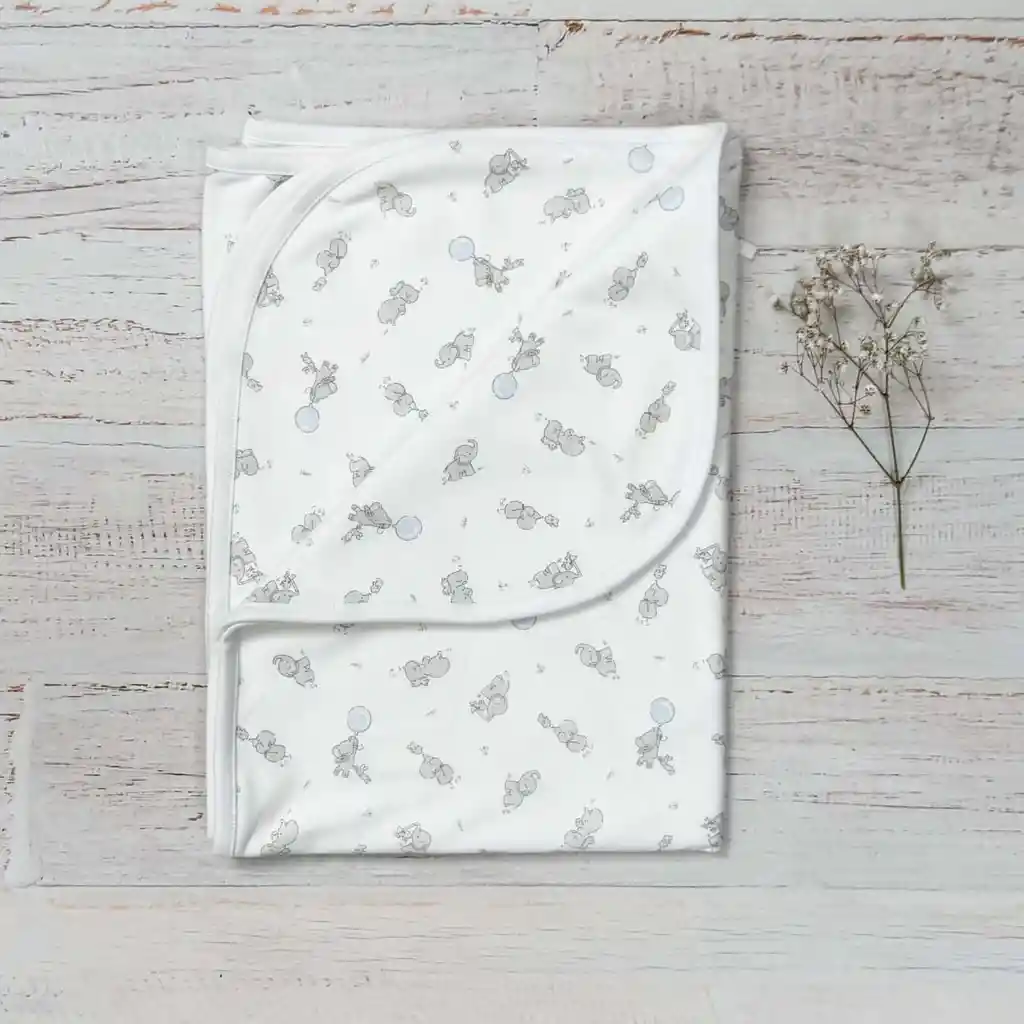 Manta Elefante Celeste Talla Unica