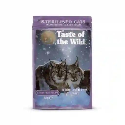 Pate Gato Taste Of Wild Esterilizado Pouch 85gr