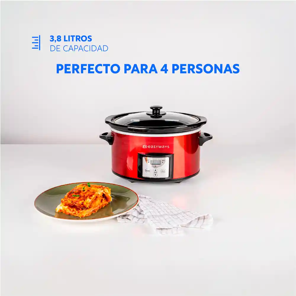 Olla De Cocción Slow Pot Mini 3.8 L Easyways