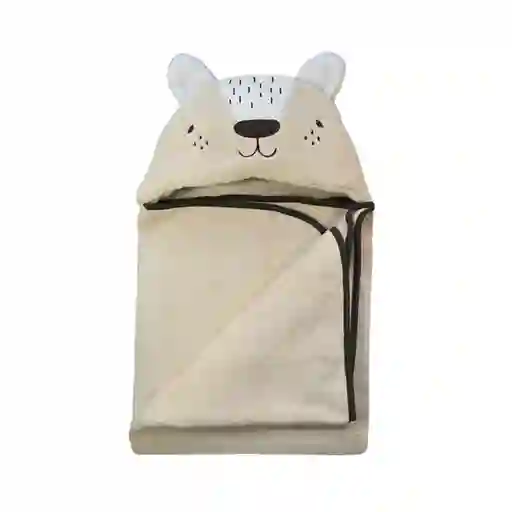 Manta Con Capucha Bebé Cafe Pumucki