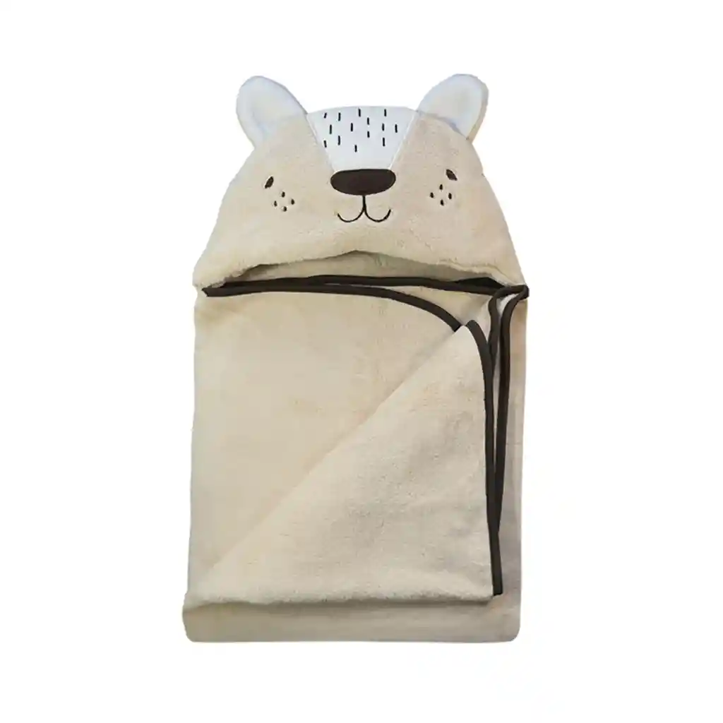 Manta Con Capucha Bebé Cafe Pumucki