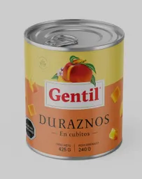 Duraznos En Cubitos Gentil 425 G