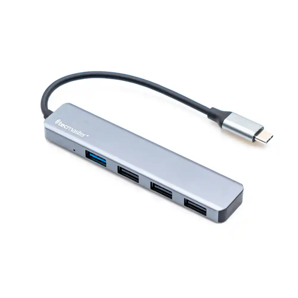 Tecmaster Hub Tipo-c Con 4 Puertos Usb Hi-speed