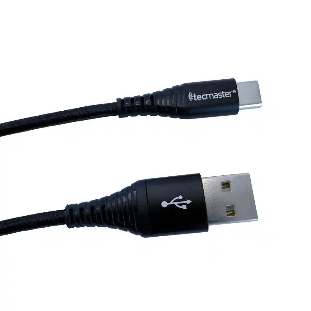 Tecmaster Cable Tipo-c A Usb-a Qc 3.0 De 2.5 Mt, Negro