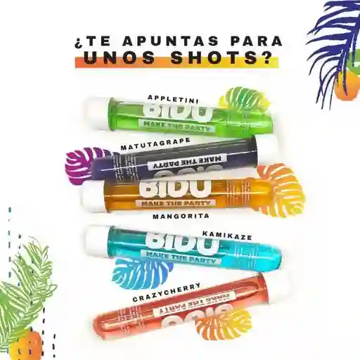 Bidu Vodka Sabores Varios Unid 30ml