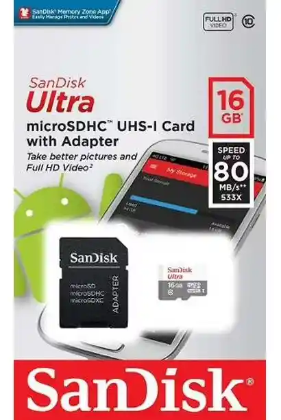 Memoria Micro Sd 16gb Sandisk