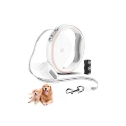 Marben Pets - Correa Retractil 3 Metros Para Perros (hasta 25 Kg) Con Luces Led Y Portabolsas