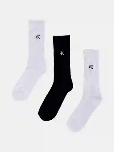 3pk Calcetin Ck Cjm251cr02 Tt Blanco T/u