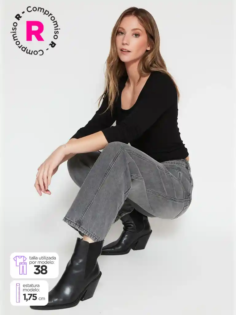 Jeans Moda Baggy Inx Cor S25 Maren 36