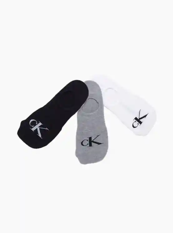 3pk Calcetines Ck Cjm241ln01 Tt Negro Tu