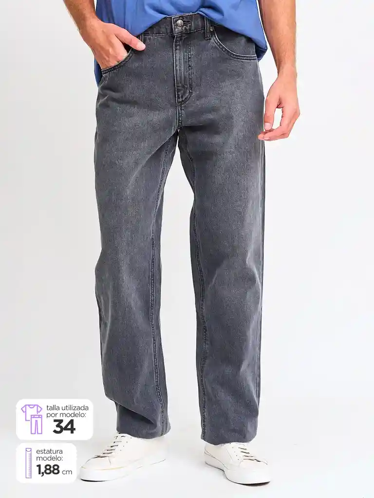 Jeans Lee Oscarv25145203 Negro 34