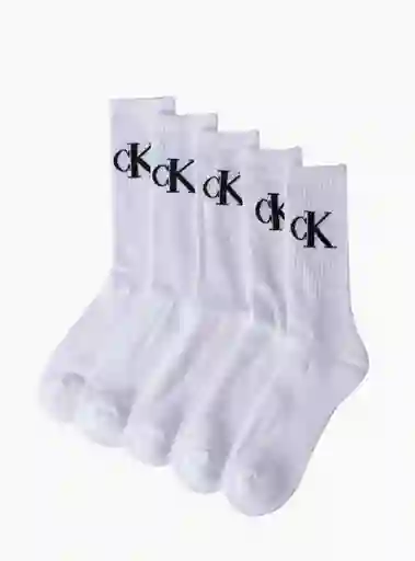 6pk Calcetin Sport Ck Cvm213cr08 Tt Blanco Tu