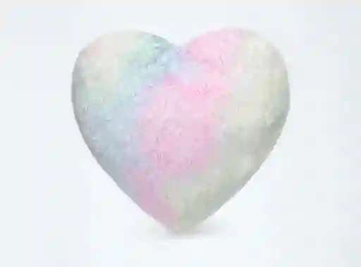 Cojin Peludo Juv Corazon Multicolor