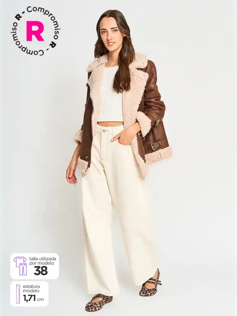 Jeans Moda Balloon Inx Cor W25 Crudo 34