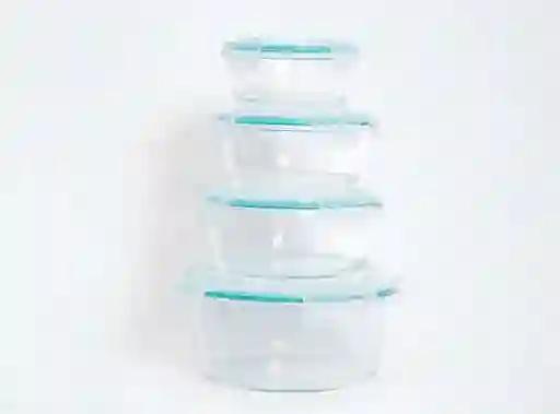 Set4 Tapers Red Vidrio400+620+950+1750ml