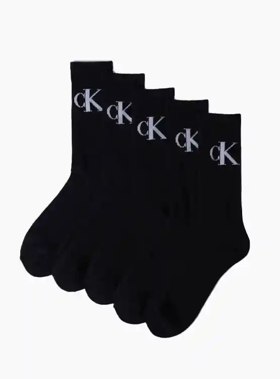 6pk Calcetin Sport Ck Cvm213cr08 Tt Negro Tu