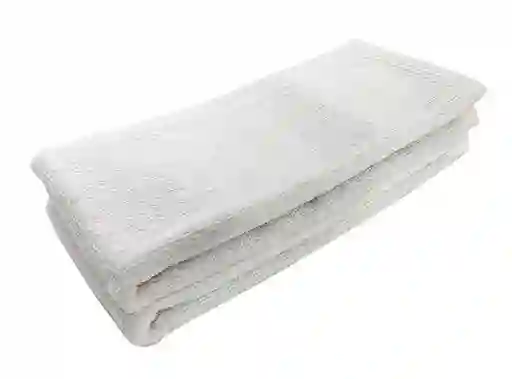 Set De Bano 2 Toallas Visita Blanco