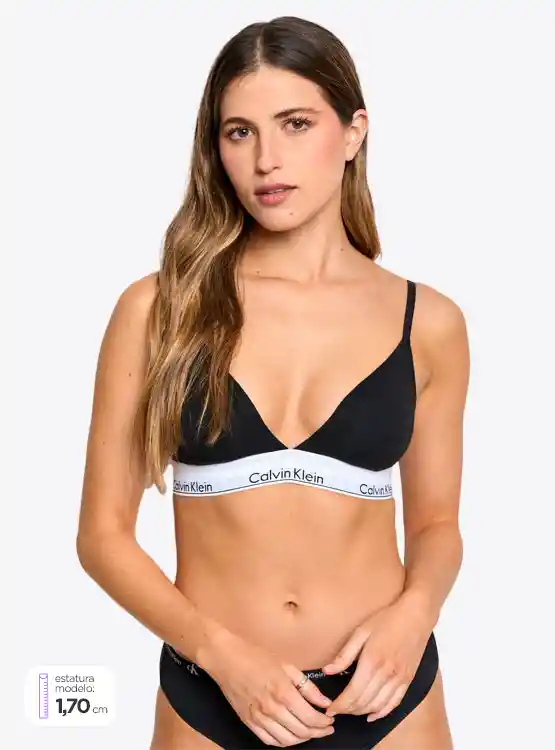Bralette Ck Qf5650-001 Ttem Negro S