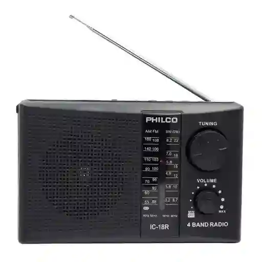 Equipo De Música Philco 3 Bandas Recargable Ic-18r Usb/sd 1w