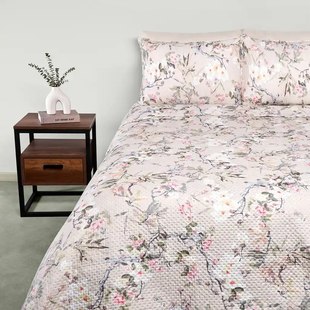 Cubrecama 2pl Ultras Pv25 Flores 2