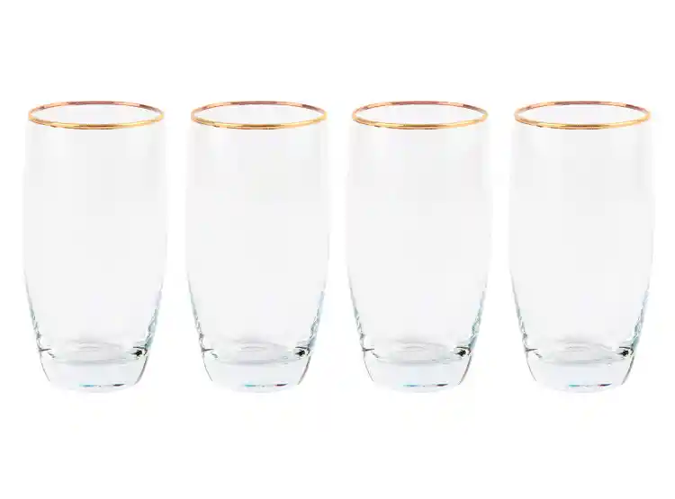 Set 4 Vasos Bdorado Rh