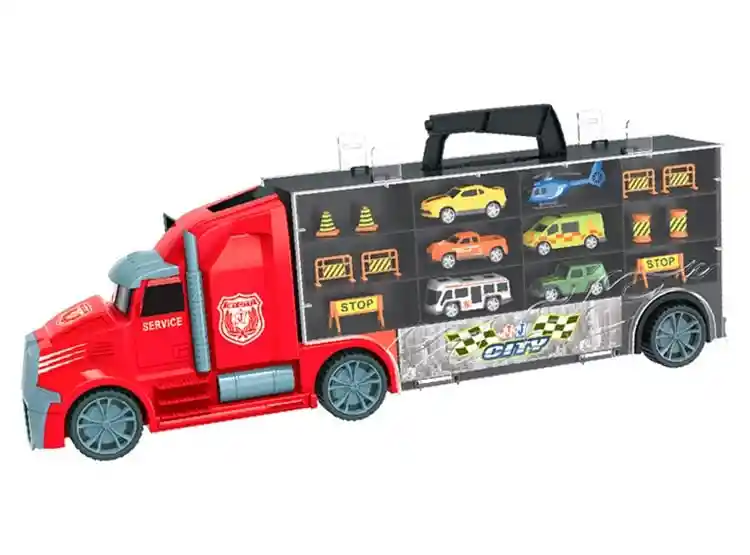 Camion Remolque C/6 Autos Y Acc