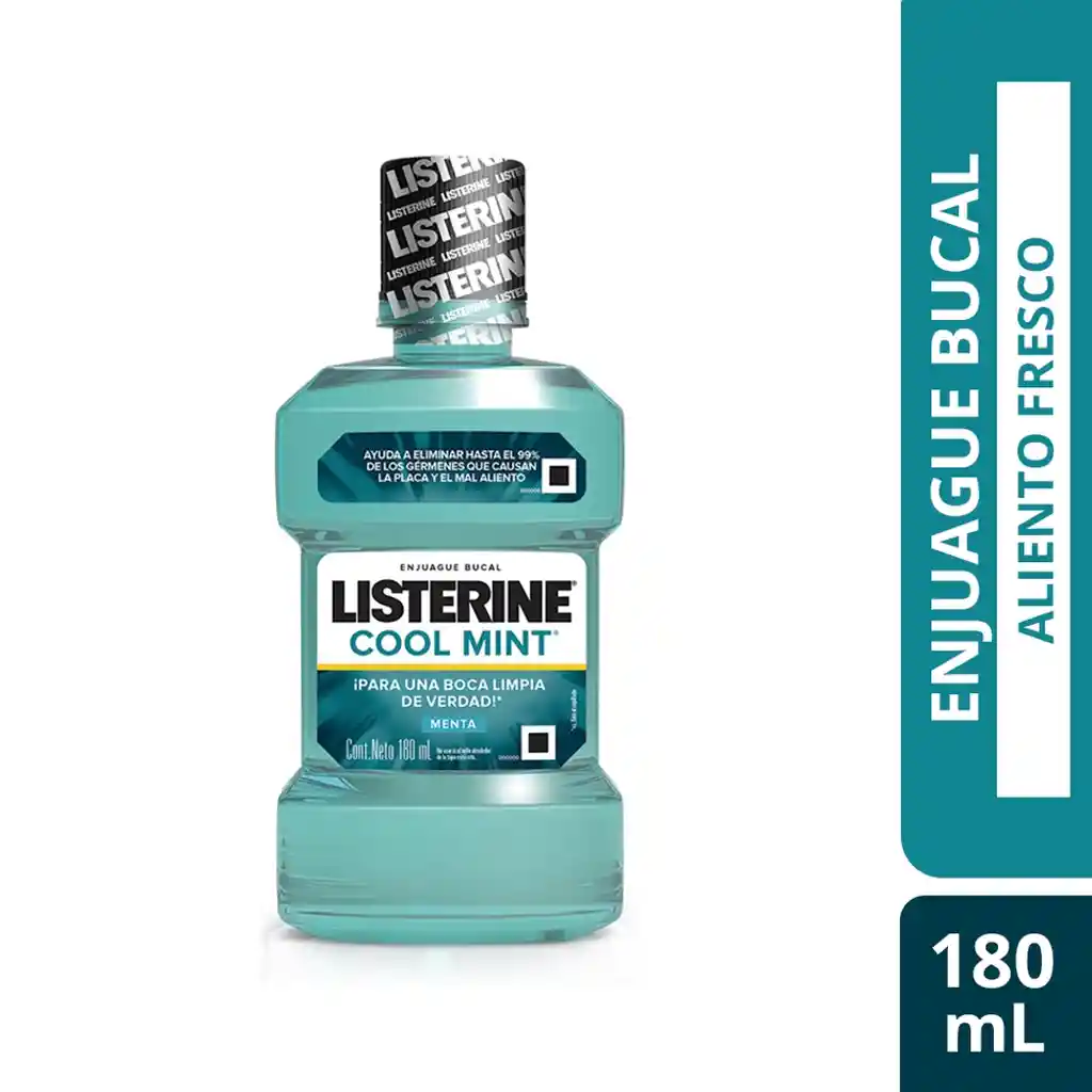 Enjuague Bucal Listerine Cool Mint 180 Ml