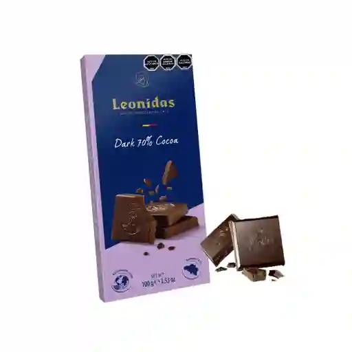 Barra De Chocolate Amargo 70% Cacao 100gr