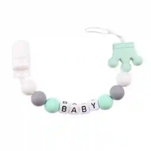 Sujeta Chupete Clip Porta Chupete Silicona Bebe Afirma Tete Baby (turquesa)
