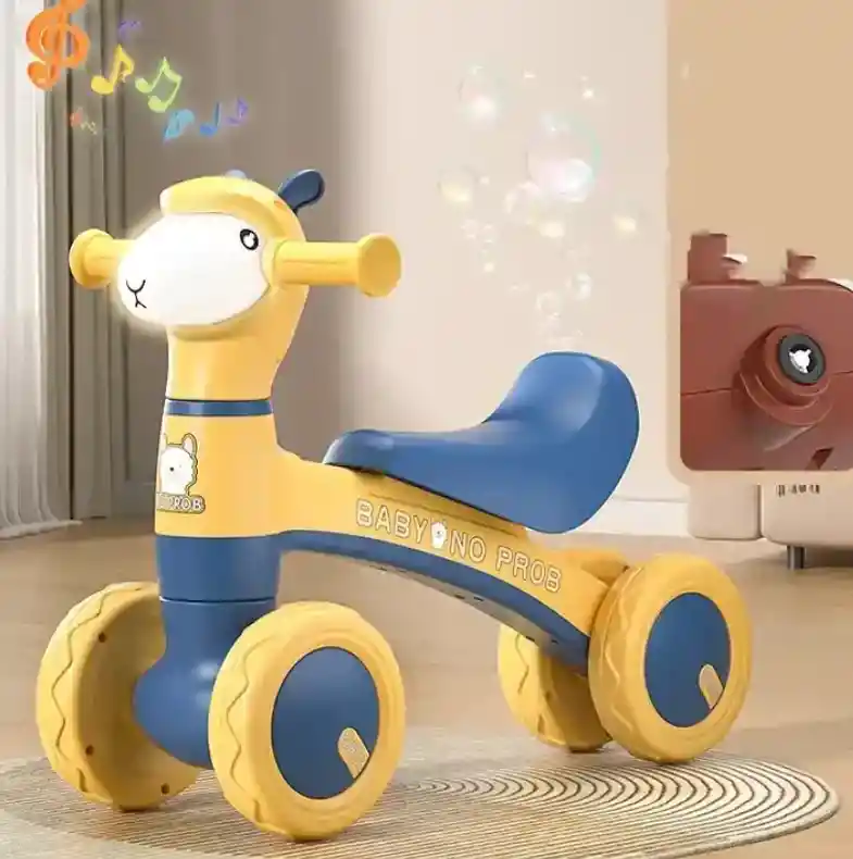 Triciclo Ovejita Luz Música Scooter Correpasillos Azul