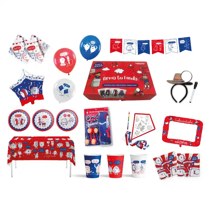 Caja Dieciochera Fiesta Y Juegos