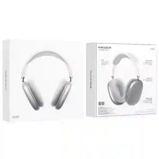 Audifonos Borofone Bo22 Plateado