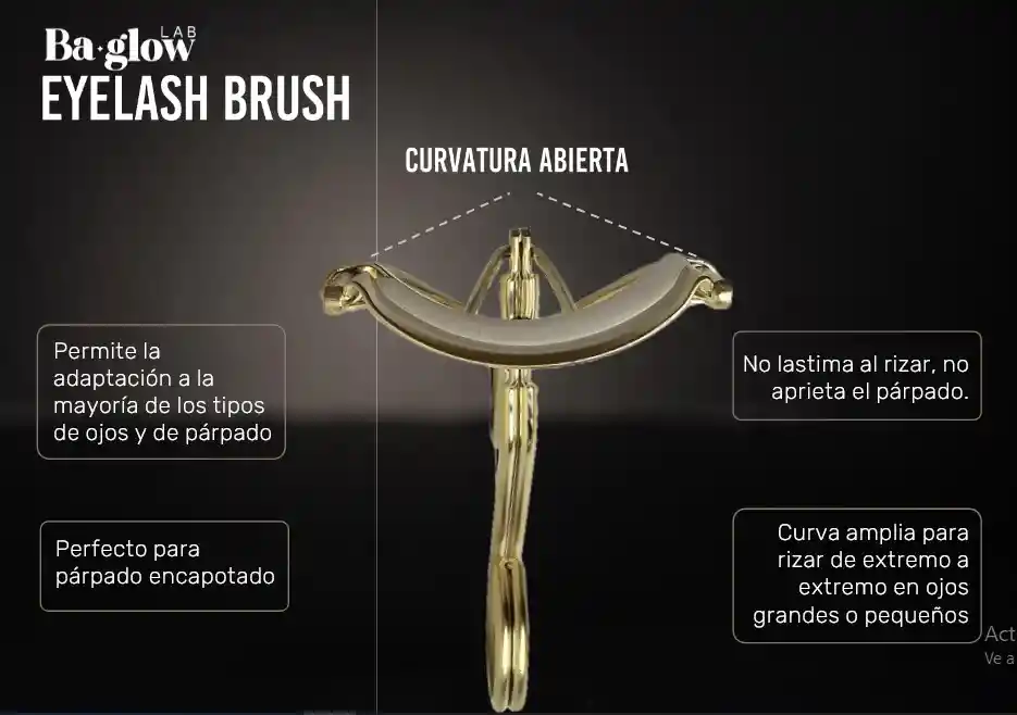 Baglow Eyelash Brush Gold Rose