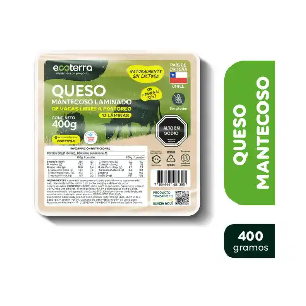 Queso Mantecoso (400g) Ecoterra