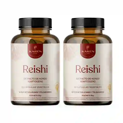 Pack Doble Reishi Hongo Sistema Inmune 120 U Karun Life