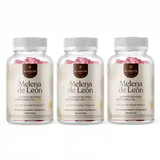 Pack X3 180 Gomitas Melena Leon Karun Life