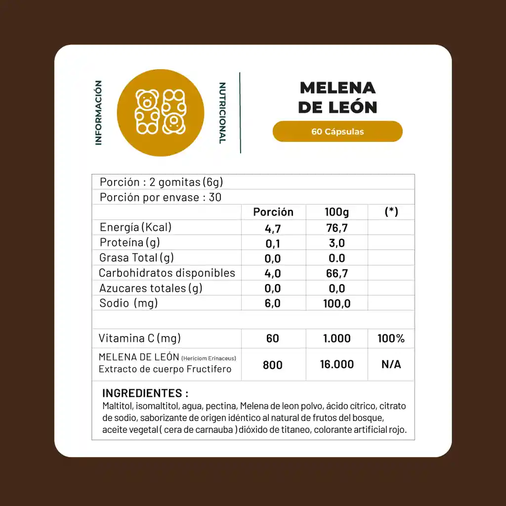 Pack X3 180 Gomitas Melena Leon Karun Life