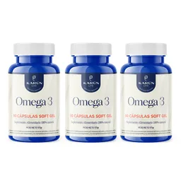 Pack X3 Omega 3 - 270 Capsulas Karun Life