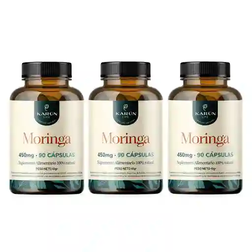 Pack Triple Premium Moringa 450 Mg 270 Cap Karun Life