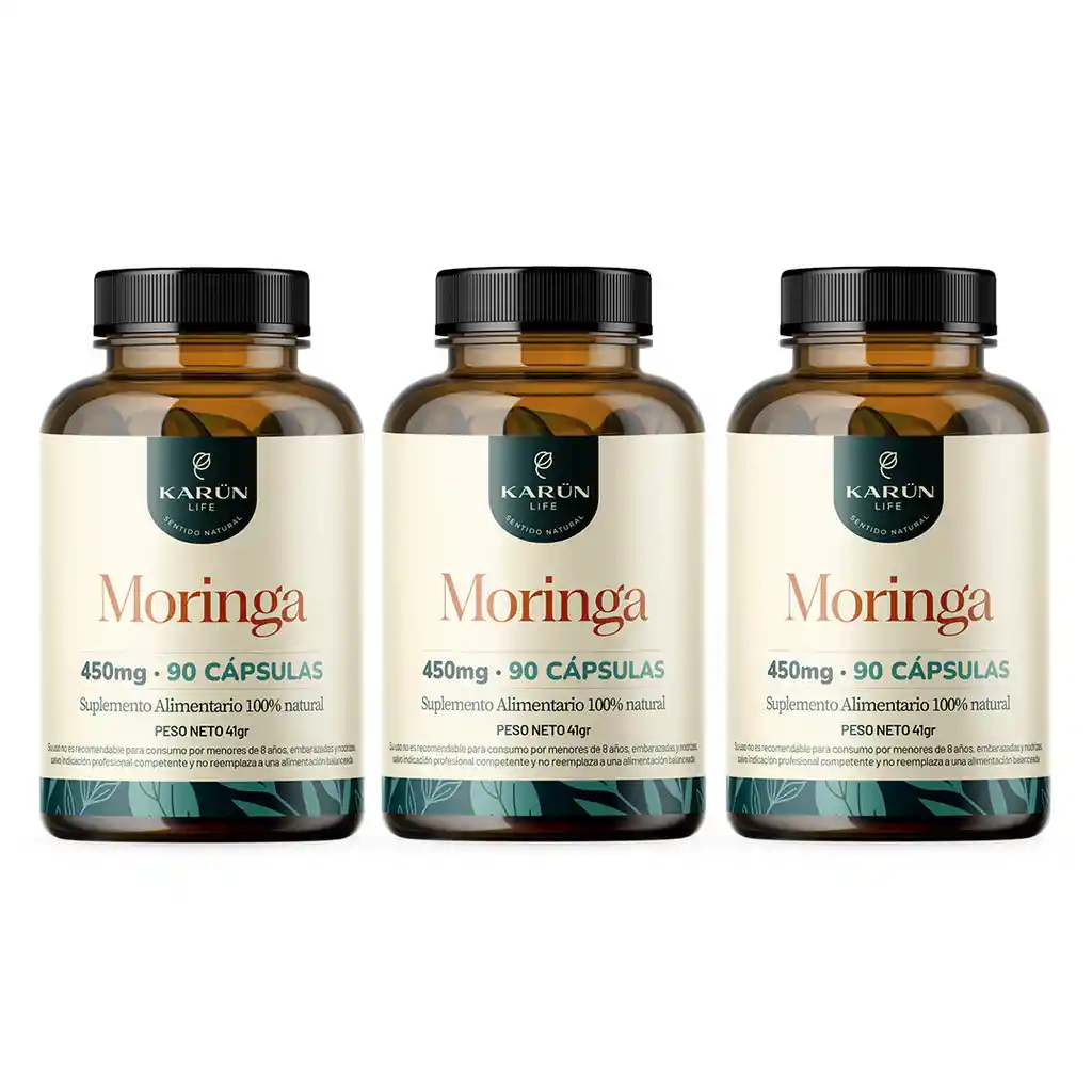 Pack Triple Premium Moringa 450 Mg 270 Cap Karun Life