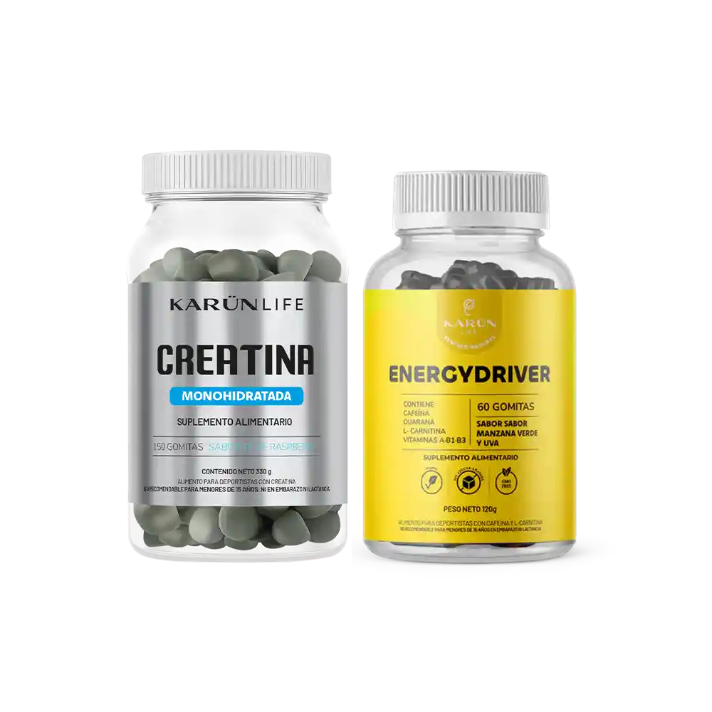 Pack Full Rendimiento: Creatina + Energy Driver 210 Gomitas