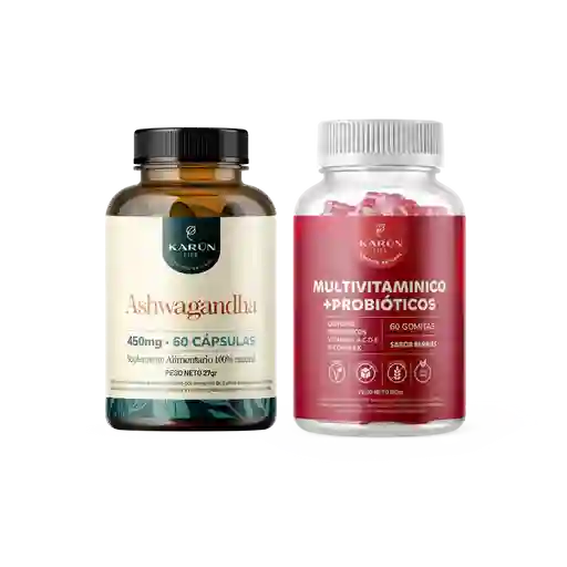Pack Energía Serena Ashwagandha + Multivitamínico Karun Life
