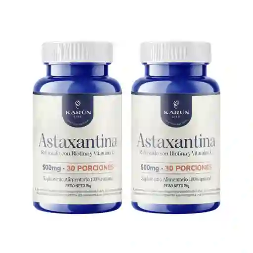 Pack X2 Astaxantina 60 Capsulas Karun Life
