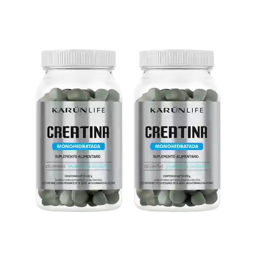 Pack Doble Creatina Monohidratada 300 Gomitas Karun Life