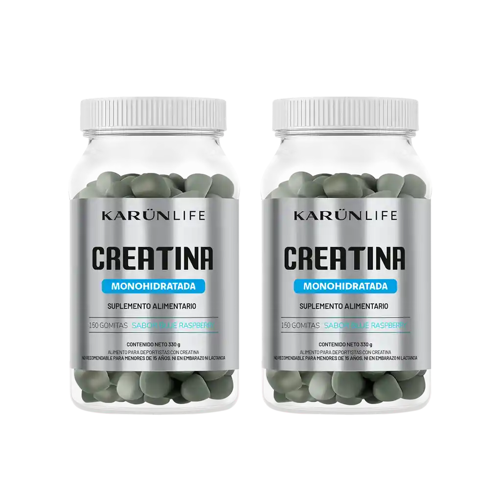 Pack Doble Creatina Monohidratada 300 Gomitas Karun Life