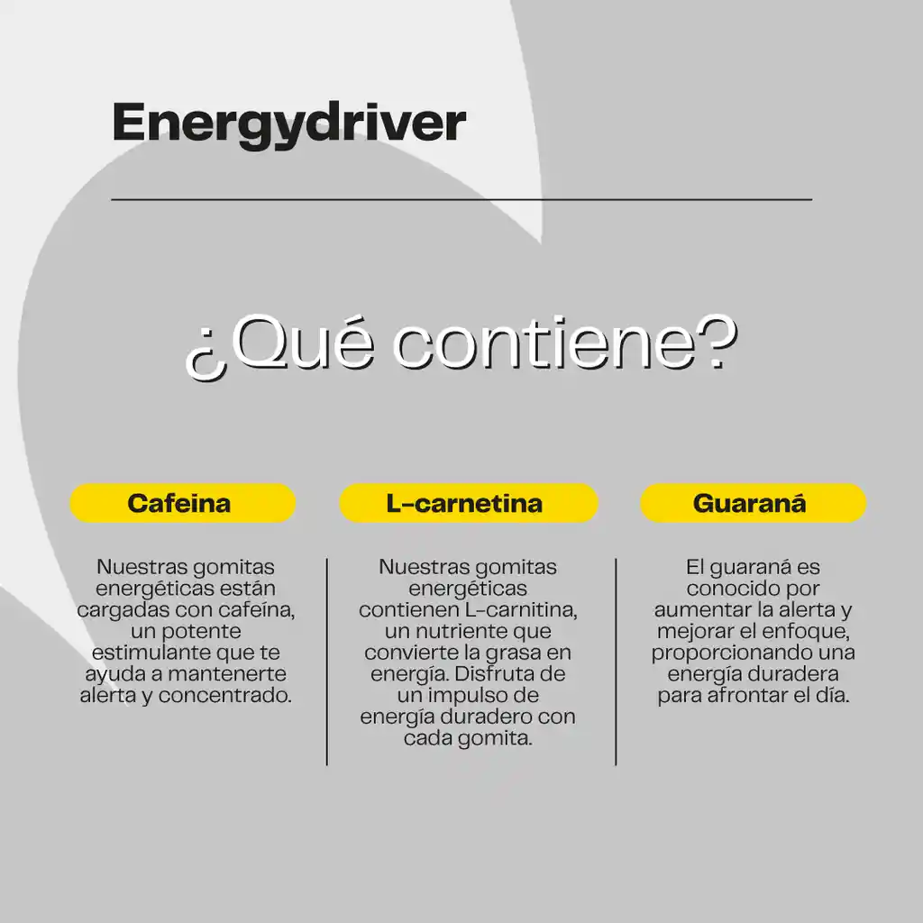 Energydriver - 60 Gomitas - Energía Diaria Karun Life