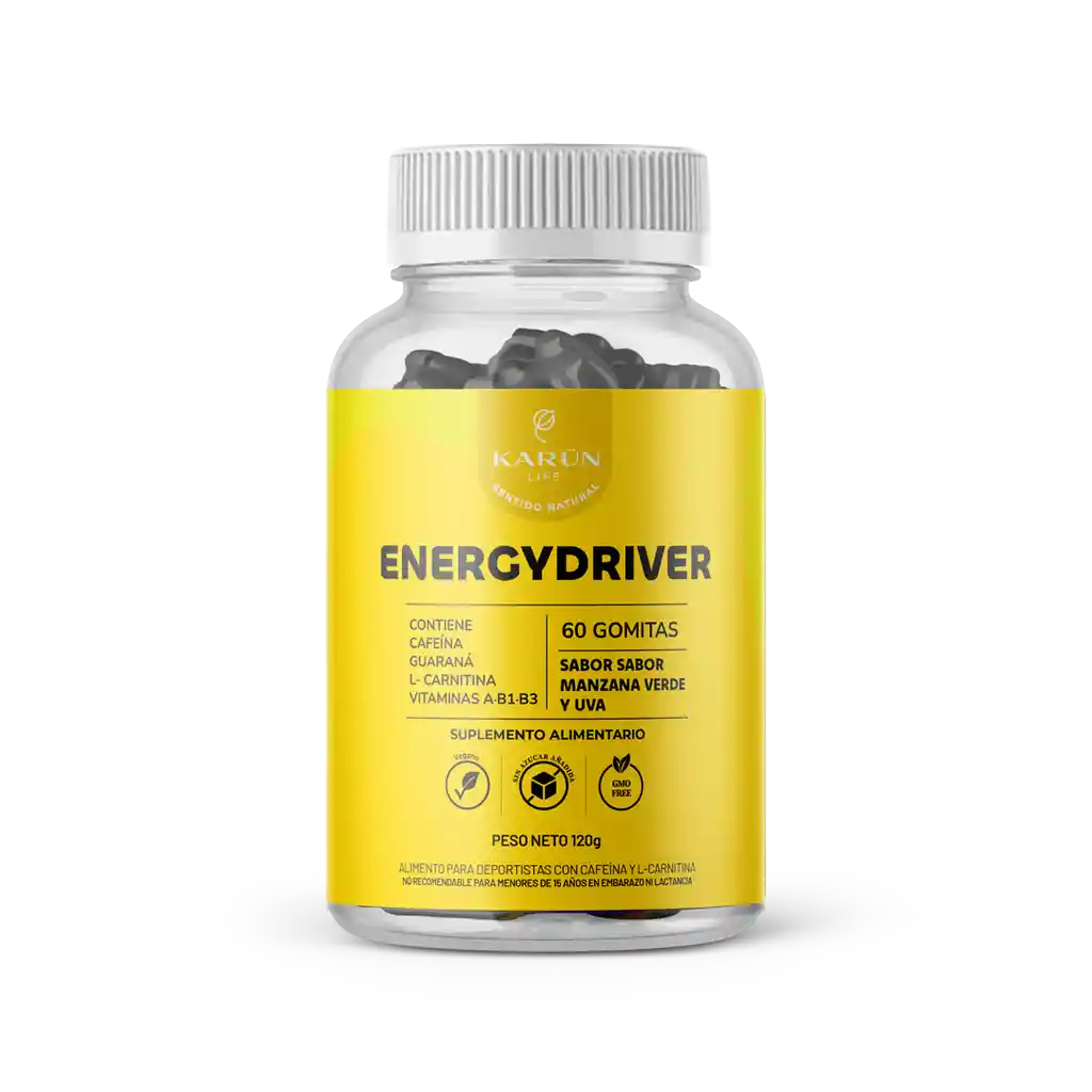 Energydriver - 60 Gomitas - Energía Diaria Karun Life