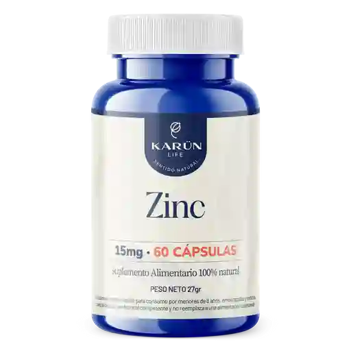 Zinc 15mg 60 Capsulas