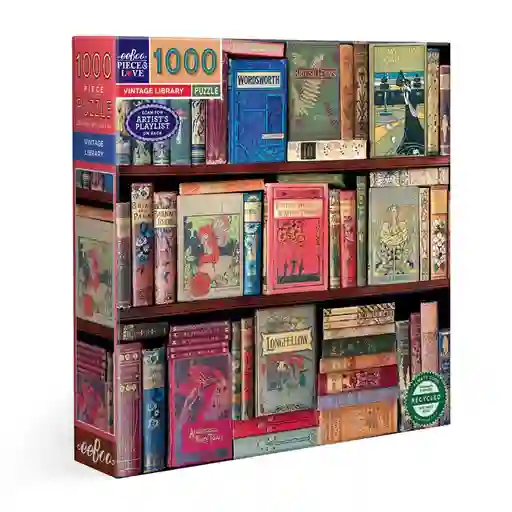 Puzzle 1000 Piezas: Vintage Library